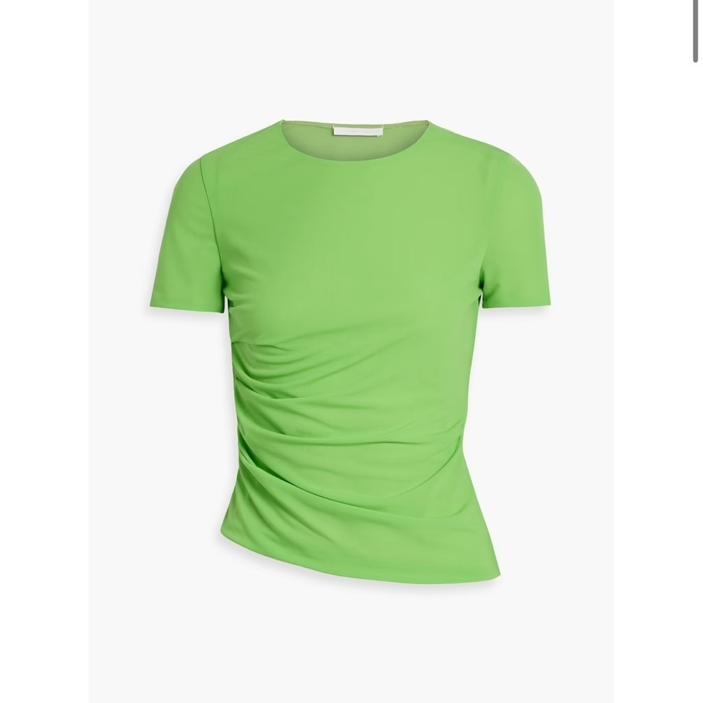 HELMUT LANG Ruched crepe T-shirt, size L